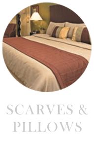 scarves and pillows for hotels and resorts